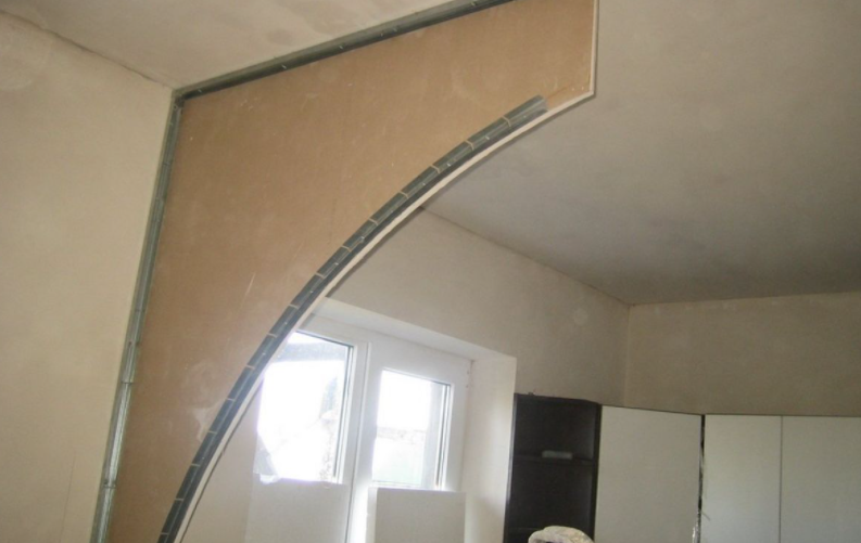 Изготовление арок из стенового гипсокартона