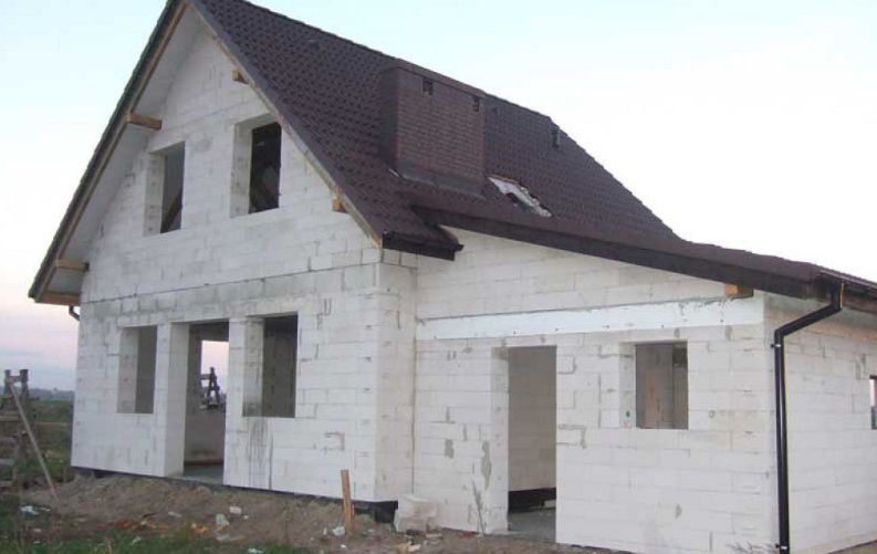 Отделка дома из пеноблока