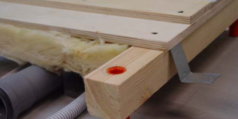 Укладка пола по регулируемым лагам новой конструкции